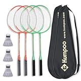 KUMPOO Badminton Rackets Set of 4 - Lightweight