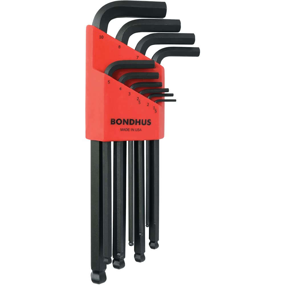 Bondhus, BLX10MM BALLEND HEX Key Set, 1.5MM-10MM, 10990