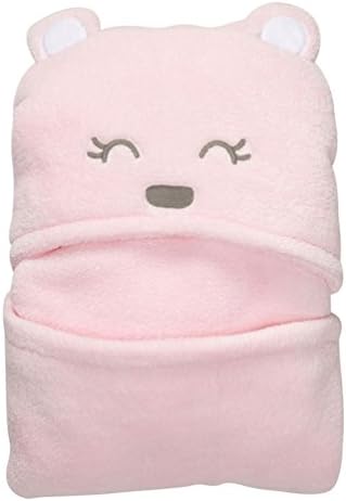 Animal Shape baby &amp; kids bath hooded towel swaddling blanket (pink)