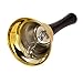 Juvale 12-Pack Set Silver and Gold Steel Service Handbells with Black Wooden Handles for Schools, Dinner Calling, Seniors, Decor, 5 Inches