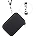 BOVKE Travel Case for Digital Hanging Luggage Scale - Includes Mesh Pocket for Accessories, Black