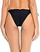 RELLECIGA Women's Cheeky Brazilian Cut Butt Bikini Swim Bottom S Black