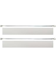 12-inch Hand Heat Seal Closer Impulse Sealer Accessories Repair Kit Heat Elements PTFE Cloth Covers, 2 Pcs heating element+2 Pcs PTFE Cloth (width 2mm)