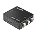 RCA to HDMI, Easycel 1080P Mini RCA Composite CVBS AV to HDMI scaler Converter Adapter, Supports 720P/1080P Output Switch for PS2 N64 Wii STB VHS VCR Camera DVD, Black