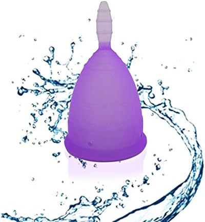 EisEyen Silicone Menstrual Cup, Discreet and Hygienic Menstrual Cup for Beginners Size S/L, violet, S