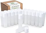 25 Lip Balm Containers - Empty Tubes - Make Your Own Lip Balm - 3/16 Oz (5.5ml) - Color: Natural Clear (Translucent)