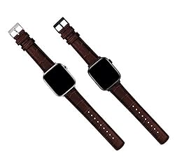 BARTON WATCH BANDS - Coffee Brown & Black Hardware