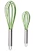 Ouddy 2 Pack Silicone Whisk, Balloon Whisk Set, Egg Frother, Milk and Egg Beater Blender - Kitchen Utensils for Blending, Whisking, Beating, Stirring