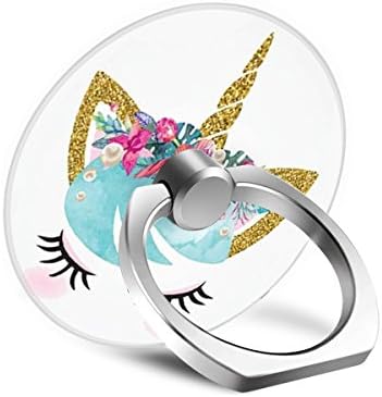 Gold Girl Unicorn Pop Out Phone Mount Sockets Expanding Cell Phone Stand Holder for Smartphone and Tablet