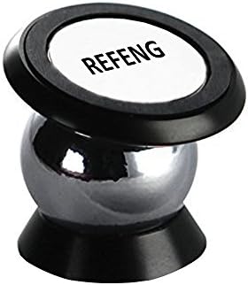 ReFeng Magnetic Cell Phone Holder | Cell Phone Car Mount | Car Mount Phone Holder | Installs on Any Flat Surface (Black)