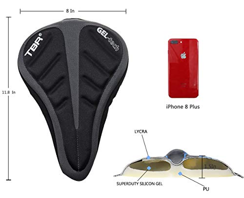 extra large gel seat cover for exercise bike uk