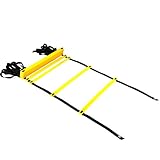 Reehut Agility Ladder w/ FREE USER E-BOOK + CARRY BAG - Speed Training Equipment For High Intensity Footwork (8 Rungs 12 Rungs 20 Rungs)