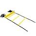REEHUT Agility Ladder w/Free User E-Book + Carry Bag - Speed Training Equipment for High Intensity Footwork (8 Rungs 12 Rungs 20 Rungs)
