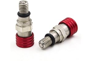 YSMOTO Motorcycle Fork Air Bleeder Pressure Relief M5 0.8MM For CR125 CR250 CRF250R CRF450R Red