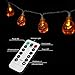 JOYLAMP Halloween String Lights,30LEDs Halloween Lights,13ft Battery Powered 3D Pumpkin Lights Halloween Decoration Lights with 8 Modes IP65 Waterproof (Warm White)