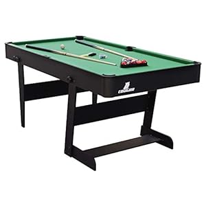 Cougar Hustle Billardtisch L – 5ft | Pooltisch klappbar inkl. Zubehör | Tischbillard für Kinder & Erwachsene | Indoor…