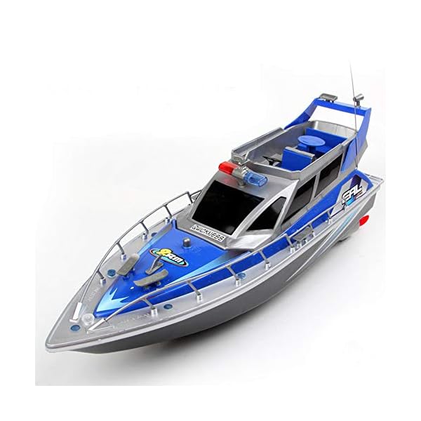 NANE Rc Polizeiboot Ferngesteuertes Boot Polizeischiff Rennboot Küstenwache,Blau