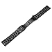 Ritche 22mm Metal Stainless Steel Bracelet Watch Band Strap Solid Links Color Black