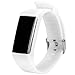 TUSITA Band for Polar A360 A370 - Silicone Replacement Strap Bracelet Wristband with Screen Protector - Smart Watch Accessories(White)