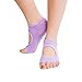 Yoga Socks 5 Pairs Non Slip Grip Half Toe Yoga Socks for Ballet, Yoga, Pilates, Barre Cotton Socks with Grips for Women