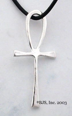 Floating Ankh Necklace - Sterling Silver Egyptian Jewelry
