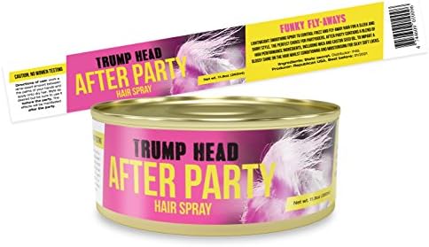 Donald Trump Hair Spray Can - Great when there's hell to toupee. Let´s Make America Great Again - GAG gift idea in a Tin 11.8
