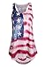 DREAGAL Women's Racer Back Zig-Zag Tank Top Loose Sleeveless Tunic