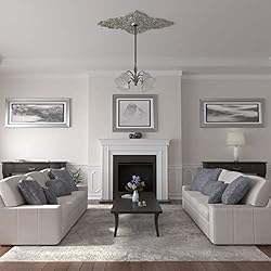 Ekena Millwork CM70X43MLFLS Melchor Diamond Ceiling