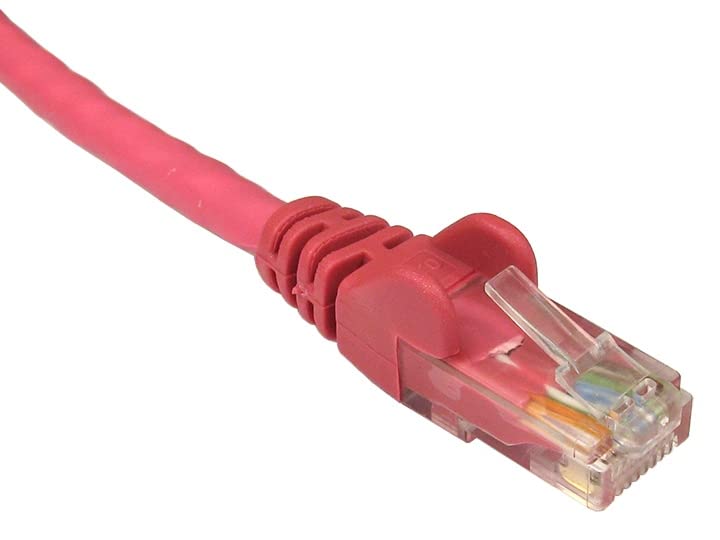 World of Data 10m PINK CAT6 Network Cable - Ethernet - LAN - Patch - Compatible with Internet, Broadband, Router, Hub, Modem-10/100/1000 - Gigabit 10 PACK