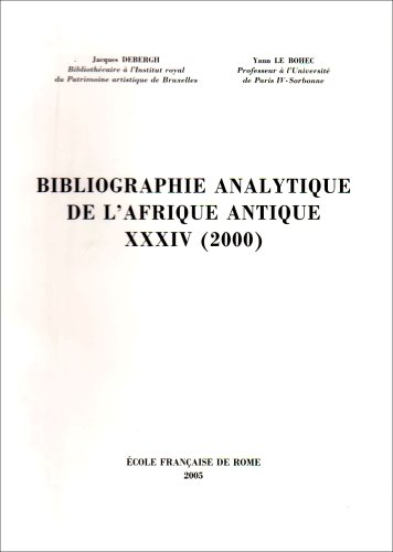 Bibliographie analytique de l'Afrique antique