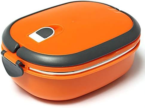 Ebestus Insulated Bento Lunch Box, Stainless Steel Food Container Kitchen Storage, Portable Picnic Bento Lunch Box for Adults, Kids - Orange 1