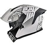 Full Face Motorcycle Helmet Dual Visor Sun Shield