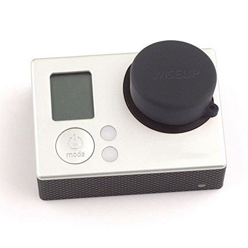 Wiseup Soft Rubber Silicone Lens Cap Cover for GoPro Hero 4 3Plus 3 Camera