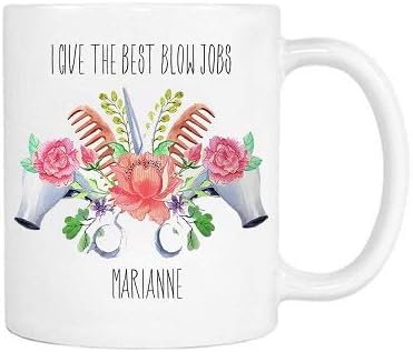 Amazon Com Alleymug Funny Hair Stylist Mug Personalized I Give