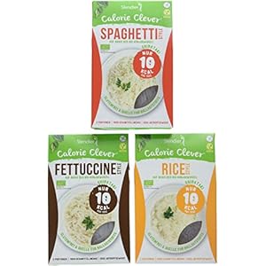 Slendier Bio Konjak-Nudel Fitness Probierpaket: 2 x Fettuccine-Style 250g, 2 x Spaghetti-Style 250g, 2 x Rice-Style 250g
