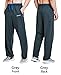CENFOR Men's Sweatpants with Pockets Open Bottom Workout Pants, for Athletic, Jogging, Training, Casual