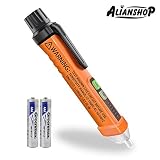 ALIANSHOP Non-Contact Voltage Tester, Electrical Voltage Detector Pen 12-1000V AC Inductive Electric Tester Pen Digital Multi-meter Voltage Meter with Alarm Mode Live/Null Wire Judgment