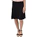 Stretch is Comfort Women's A-Line Skirt Black 2X