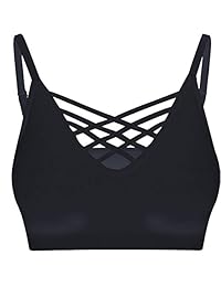 Camisola de tirantes para mujer en V con almohadillas extraíbles, tallas S a 3XL