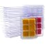 DGQ Wax Melt Molds - 50 Packs Clear Empty Plastic Wax Melt Clamshells for Wickless Wax Melt Candles