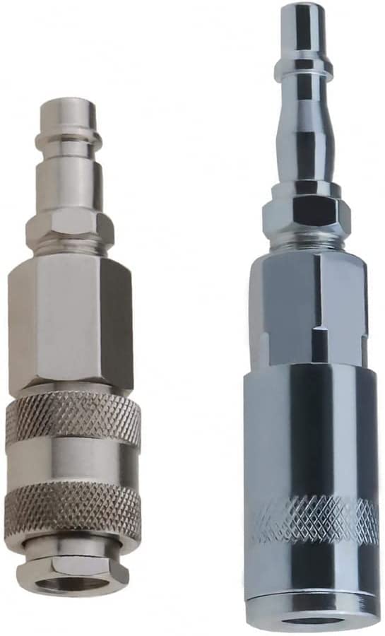 4 Pcs Air Fitting Convertor Adapter Euro & PCL Air Fitting Conversion Adapters Set 1/4 Inch BSP Male (1/4 inch) — image 1