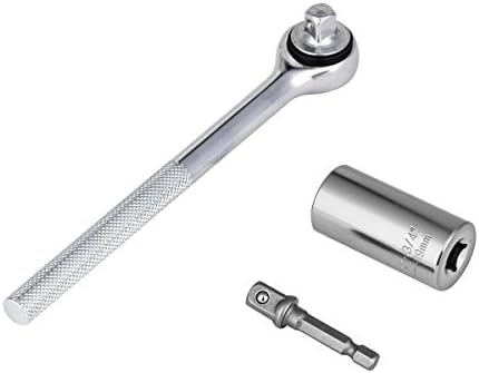 Professional Universal Sockets Wrench Adapter- Gator Gripss Sockets Set, Magic Spanner, Power Drill Adapter Tool, Hand Tool, Multi Function Repair Tools(7-19mm 3 SET Silver)