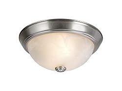 Aspen Creative 63013-1A Two-Light Flush Mount in
