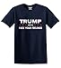 GunShowTees Trump 2024 FCK Your Feelings Funny MAGA Inauguration T-Shirt, Large, Navy