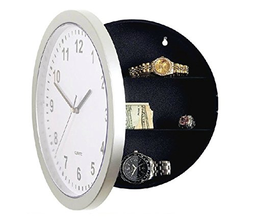 Novelty working digital wall clock hidden safe secret stash diver…