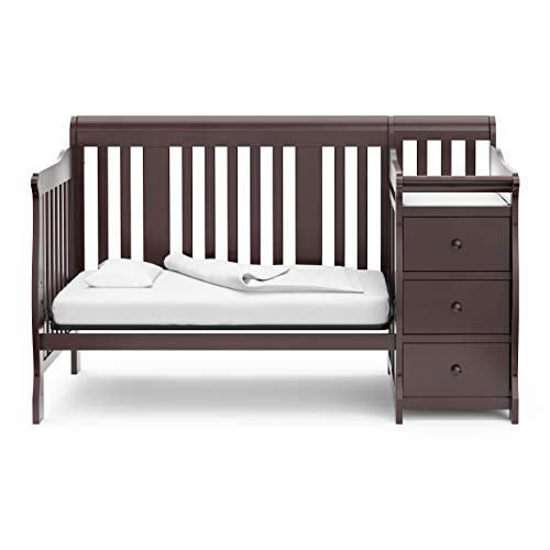 Storkcraft Portofino 5in1 Convertible Crib and Changer (Espresso