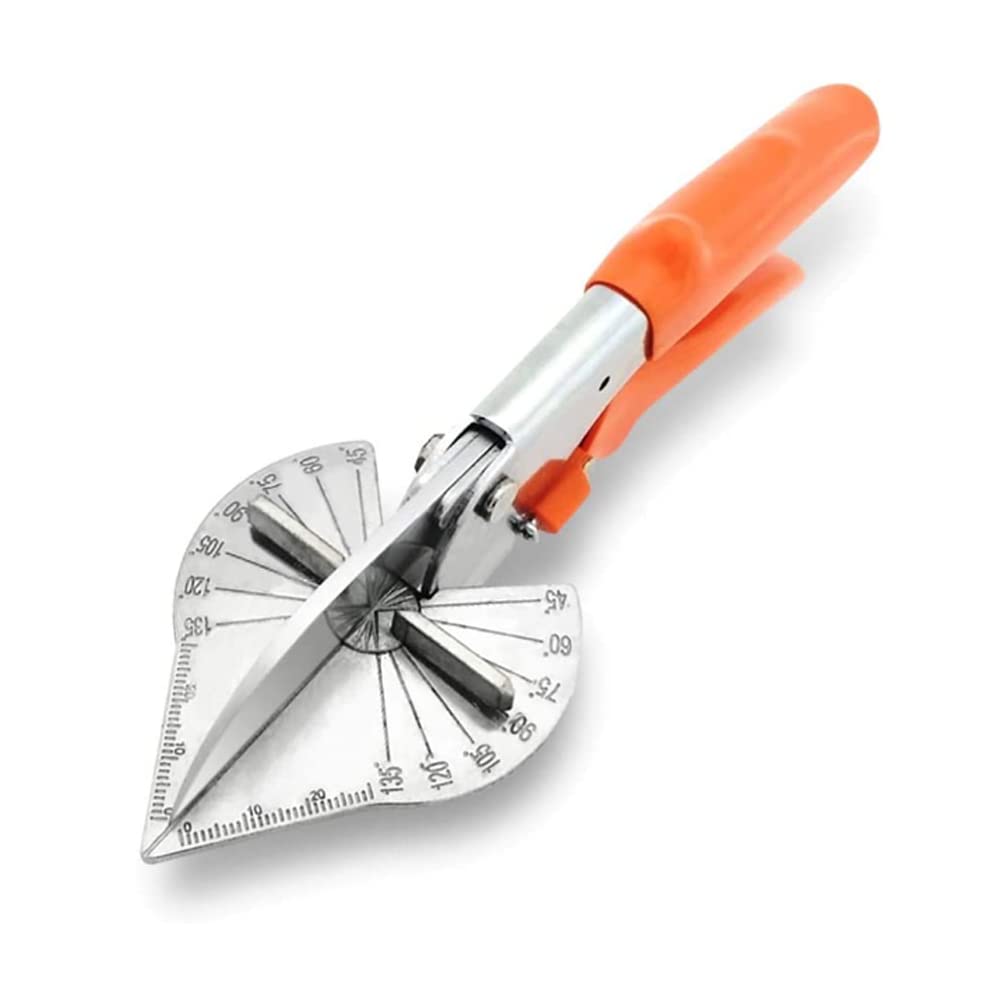 ZONADAH Gasket Shear Mitre Shear 45 to 135 Degree Multi-Adjustable Angle Trim Cutter Cutting Plastic PVC PPR PE Pipe Branch Wire High Precision