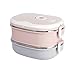 Mr.Foodie Stainless Steel Lunch Box | Improved Clips | Leak Proof Bento Container with Compartments Suitable for Kids & Adults