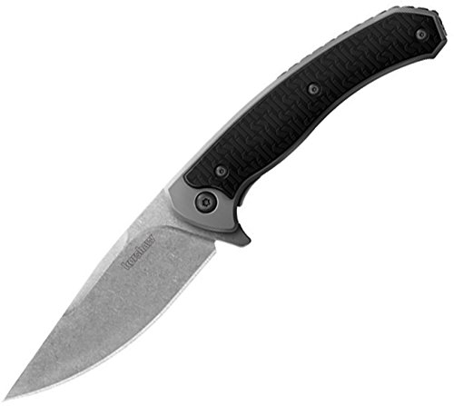 Kershaw strobe 1086 plain edge folding blade hunting knife, (box …
