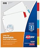 Avery Insertable Tab Index Dividers (AVE11220)